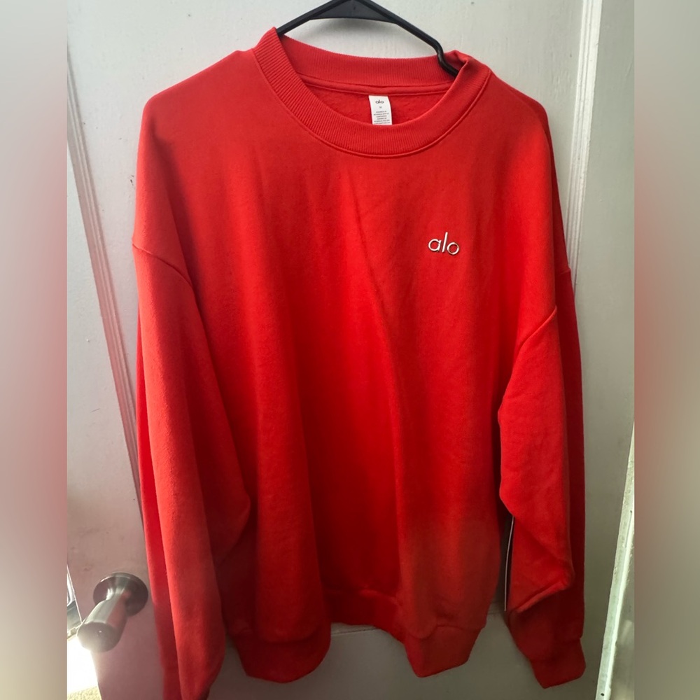 Alo red hot summer sweatshirt
